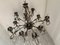 Florentine Art Brown and Gold Handmade Brushed Metal 10 Light Wrought Iron Chandelier from Simoeng, Italy 8
