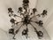 Florentine Art Brown and Gold Handmade Brushed Metal 10 Light Wrought Iron Chandelier from Simoeng, Italy, Image 7