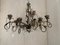 Florentine Art Brown and Gold Handmade Brushed Metal 10 Light Wrought Iron Chandelier from Simoeng, Italy 11