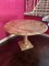 Vintage Pink Marble Table, 1970s, Image 1