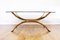 Italian Smoked Glass and Brass Coffee Table, 1980s, Image 1