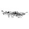 Florentine Art Black Metal Wrought Iron Chandelier from Simoeng, Italy 1