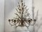 Florentine Art Brown and Gold Handmade Brushed Metal 8 Light Wrought Iron Chandelier from Simoeng, Italy 13