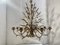 Florentine Art Brown and Gold Handmade Brushed Metal 8 Light Wrought Iron Chandelier from Simoeng, Italy 8