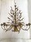 Lampadario artistico fiorentino in metallo spazzolato marrone e oro con 8 luci di Simoeng, Italia, Immagine 2