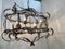 Lámpara de araña Florentine Art Silver + Argilla de hierro forjado de Simoeng, Italia, Imagen 5
