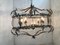Lámpara de araña Florentine Art Silver + Argilla de hierro forjado de Simoeng, Italia, Imagen 2