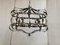 Florentine Art Silver + Argilla Metal Wrought Iron Chandelier from Simoeng, Italy, Image 4