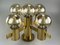 Brass Ceiling Lamp Chandelier attributed to Gaetano Sciolari, 1970s, Image 8