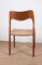 Dänische Modell 71 Stühle aus Teak und Seil von Niels Otto Moller für JL Møllers, 1960er, 6er Set 4