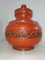 Red Ceramic Vase, 1960s 1