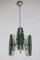 Space Age Italian Chandelier in the Style of Fontana Arte, 1970s, Image 1