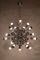 Lámpara de araña Sputnik italiana era espacial de 20 luces de Reggiani Goffredo, 1965, Imagen 8