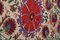 Suzani Embroidered Silk Tapestry or Bedspread with Pomegranates 9