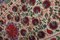 Suzani Embroidered Silk Tapestry or Bedspread with Pomegranates 7