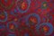 Suzani Embroidered Silk Tapestry or Tablecloth with Floral Design 9