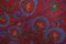 Suzani Embroidered Silk Tapestry or Tablecloth with Floral Design, Image 9