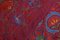 Suzani Embroidered Silk Tapestry or Tablecloth with Floral Design 11