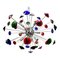 Murano Glass Sputnik Multicolors Italian Handmade Chandelier from Simoeng 1