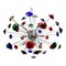 Murano Glass Sputnik Multicolors Italian Handmade Chandelier from Simoeng, Image 1