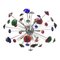 Murano Glass Sputnik Multicolors Italian Handmade Chandelier from Simoeng 3