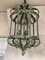 Chandelier in Green + Argilla Metal Wrought Iron Florentine Art from Simoeng, Italy 13