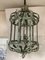 Chandelier in Green + Argilla Metal Wrought Iron Florentine Art from Simoeng, Italy 3