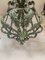 Chandelier in Green + Argilla Metal Wrought Iron Florentine Art from Simoeng, Italy 5