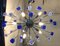 Italienischer handgefertigter italienischer Sputnik Kronleuchter aus blauem Muranoglas von Simoeng 2