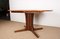 Large Scandinavian Oval Extendable Dining Table in Teak with Central Leg, 1960s 9