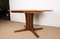 Large Scandinavian Oval Extendable Dining Table in Teak with Central Leg, 1960s, Image 9