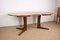 Large Scandinavian Oval Extendable Dining Table in Teak with Central Leg, 1960s 6