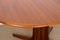 Large Scandinavian Oval Extendable Dining Table in Teak with Central Leg, 1960s 10