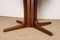 Large Scandinavian Oval Extendable Dining Table in Teak with Central Leg, 1960s, Image 7