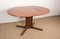 Large Scandinavian Oval Extendable Dining Table in Teak with Central Leg, 1960s 13