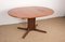 Large Scandinavian Oval Extendable Dining Table in Teak with Central Leg, 1960s, Image 13