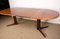 Large Scandinavian Oval Extendable Dining Table in Teak with Central Leg, 1960s 12