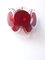 Rote Wandlampe aus Muranoglas von Simoeng 8