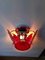 Red Murano Glass Disc Wall Light Sconce from Simoeng 6