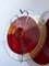 Applique Murale Disque en Verre de Murano Rouge de Simoeng 5