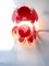 Applique da parete Disc a 2 livelli in vetro di Murano rosso di Simoeng, Immagine 4