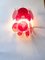 Aplique de pared con disco de cristal de Murano rojo de 2 niveles de Simoeng, Imagen 7