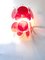 Red Murano Glass Disc 2 Level Wall Light Sconce from Simoeng 8