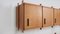 Vintage Beechwood Wall Cabinet by Zagatti Giorgio & Bitossi Mario, 1950s, Set of 2 9