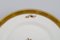 Platos para el almuerzo en forma de cesta dorada de porcelana pintada a mano de Royal Copenhagen, años 60. Juego de 10, Imagen 4