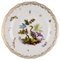 Antique Porcelain Plate with Hand-Painted Birds and Insects from Meissen, Image 1