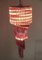 Lámparas de araña TrMurano con prisma de cristal rosa 86, Murano, años 90. Juego de 3, Imagen 6