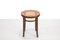 Vintage Stool with Rattan Seat from Thonet, 1960s 2