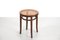 Vintage Stool with Rattan Seat from Thonet, 1960s 3