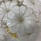 Italian Murano Glass Flower Ceiling Lamp, 1970s 4